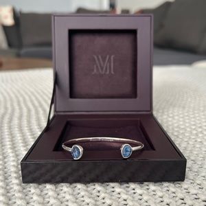 Monica Vinader Kyanite Siren Thin Cuff Bracelet